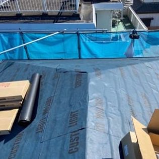 防水ルーフィング設置